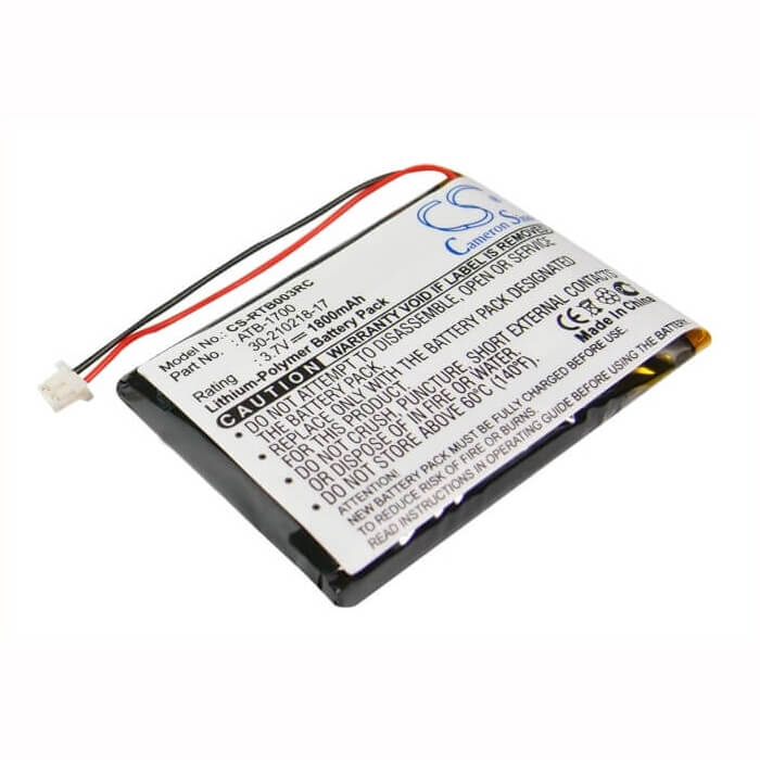 3.7V, Li-ion, 1800mAh, Remote Control battery fits Rti, T3v, T3-v, T3-v+, 6.66Wh Remote Control Cameron Sino Technology Limited