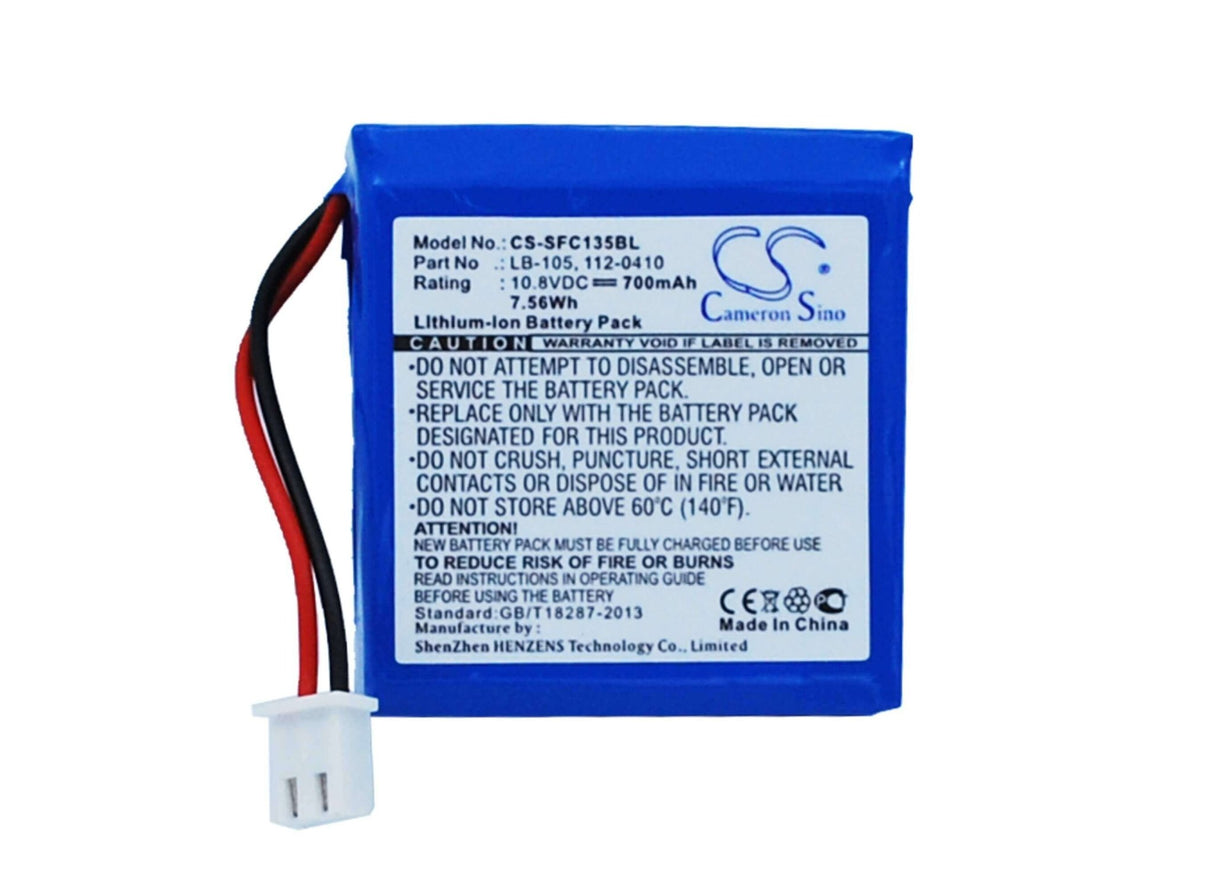 10.8V, Li-ion, 700mAh, Payment Terminal battery fits Safescan, 112-0410, 135, 135i, 7.56Wh Payment Terminal Cameron Sino Technology Limited