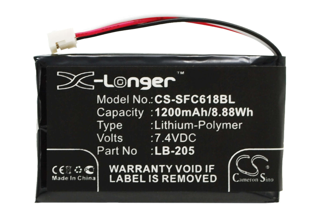 7.4V, Li-Polymer, 1200mAh, Payment Terminal battery fits Safescan, 131-0477, 6165 G3, 6175, 8.88Wh Payment Terminal Cameron Sino Technology Limited