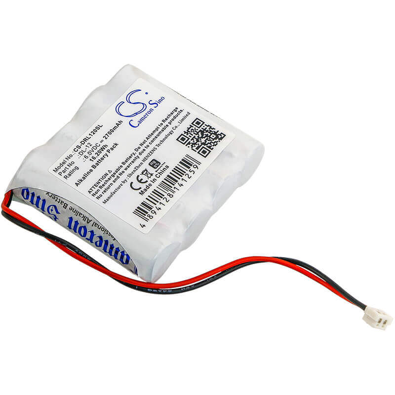 6.0V, Alkaline, 2700mAh, Door Lock battery fits Hd Supply, Grainger, Saflock, Power Xp, Interstate, Nabc, 10a358, 16.2Wh Door Lock Cameron Sino Technology Limited