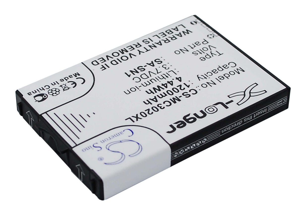 3.7V, Li-ion, 1200mAh, SmartPhone battery fits Sagem, 251212309, 3000, 3016, 4.44Wh Mobile, SmartPhone Cameron Sino Technology Limited (Suspended)