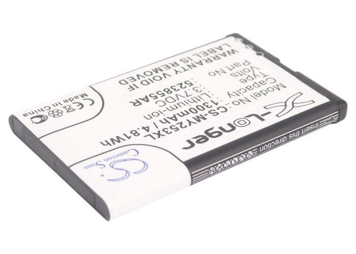 3,7V, Li-ion, 1300mAh, batterie de smartphone compatible avec Sagem, P/n 523855ar, 253491226, Alium, 4,81Wh Mobile, Smartphone Cameron Sino Technology Limited (Smartphone)