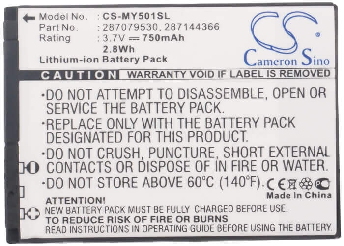 3,7V, Li-ion, 750mAh, batterie de smartphone compatible avec Vodafone, Sagem, 194/07 Sn4, 226, My150x, 2,78Wh Mobile, Smartphone Cameron Sino Technology Limited (Smartphone)