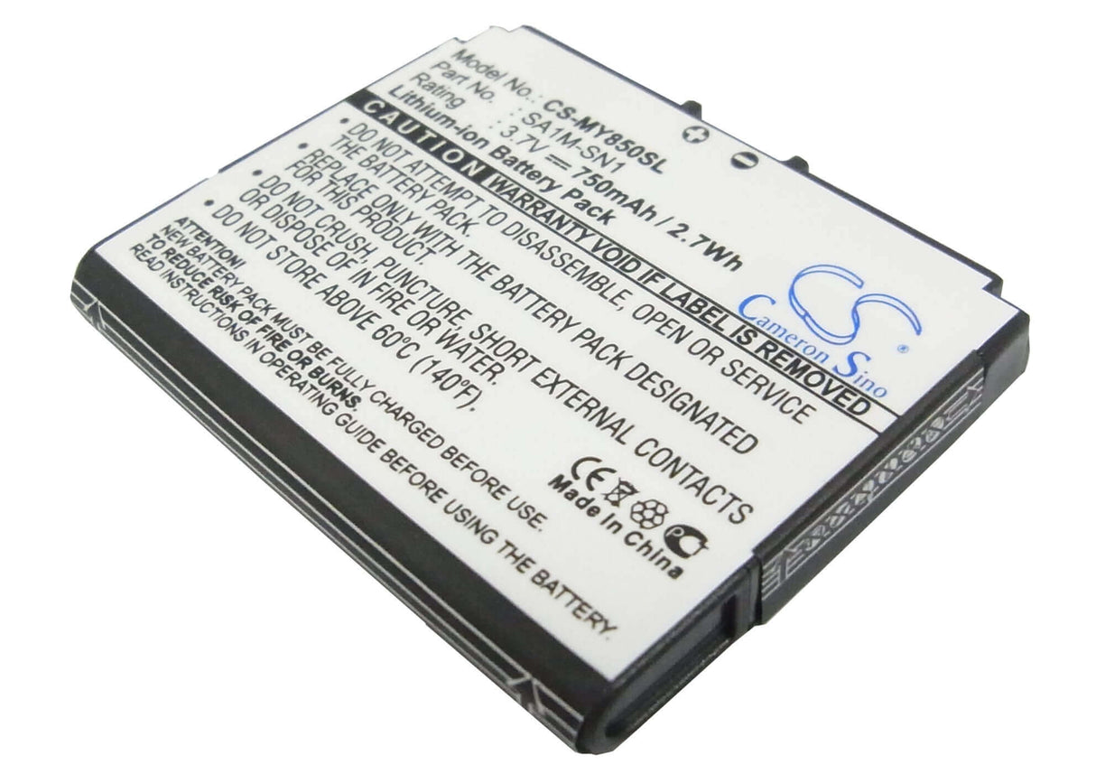 3.7V, Li-ion, 750mAh, SmartPhone battery fits Sagem, 189646531, My850, My850 Carat, 2.78Wh Mobile, SmartPhone Cameron Sino Technology Limited (Suspended)