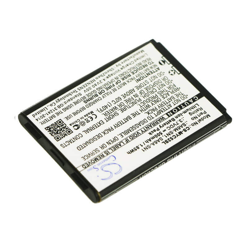 3,7V, Li-Polymer, 500mAh, batterie de smartphone adaptée à Swisscom, Sagem, 188973731, Myc5, My-c5, 1,85Wh Mobile, Smartphone Cameron Sino Technology Limited (Smartphone)