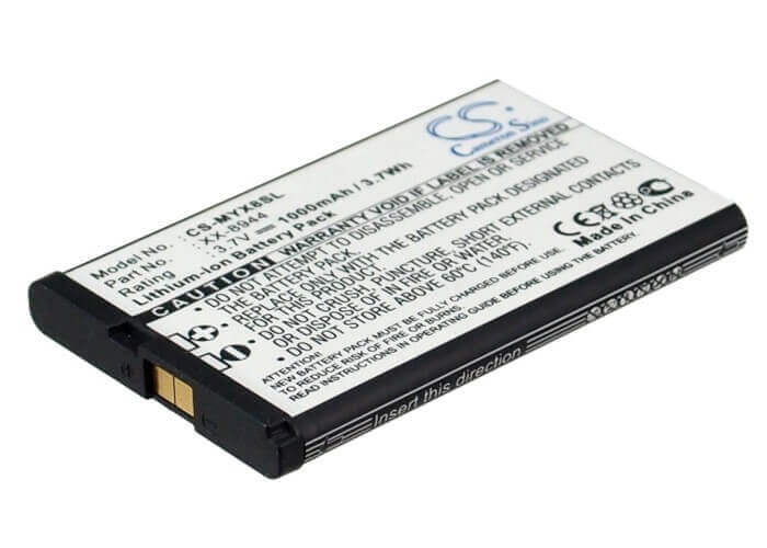3,7V, Li-ion, 1000mAh, Batterie de smartphone compatible avec Sagem, Xx-8944, Myx8, Myx-8, 3,7Wh Mobile, Smartphone Cameron Sino Technology Limited (Smartphone)