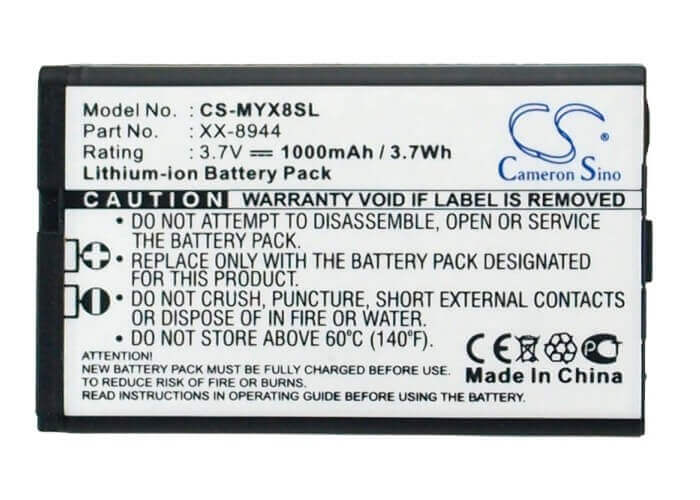 3,7V, Li-ion, 1000mAh, Batterie de smartphone compatible avec Sagem, Xx-8944, Myx8, Myx-8, 3,7Wh Mobile, Smartphone Cameron Sino Technology Limited (Smartphone)