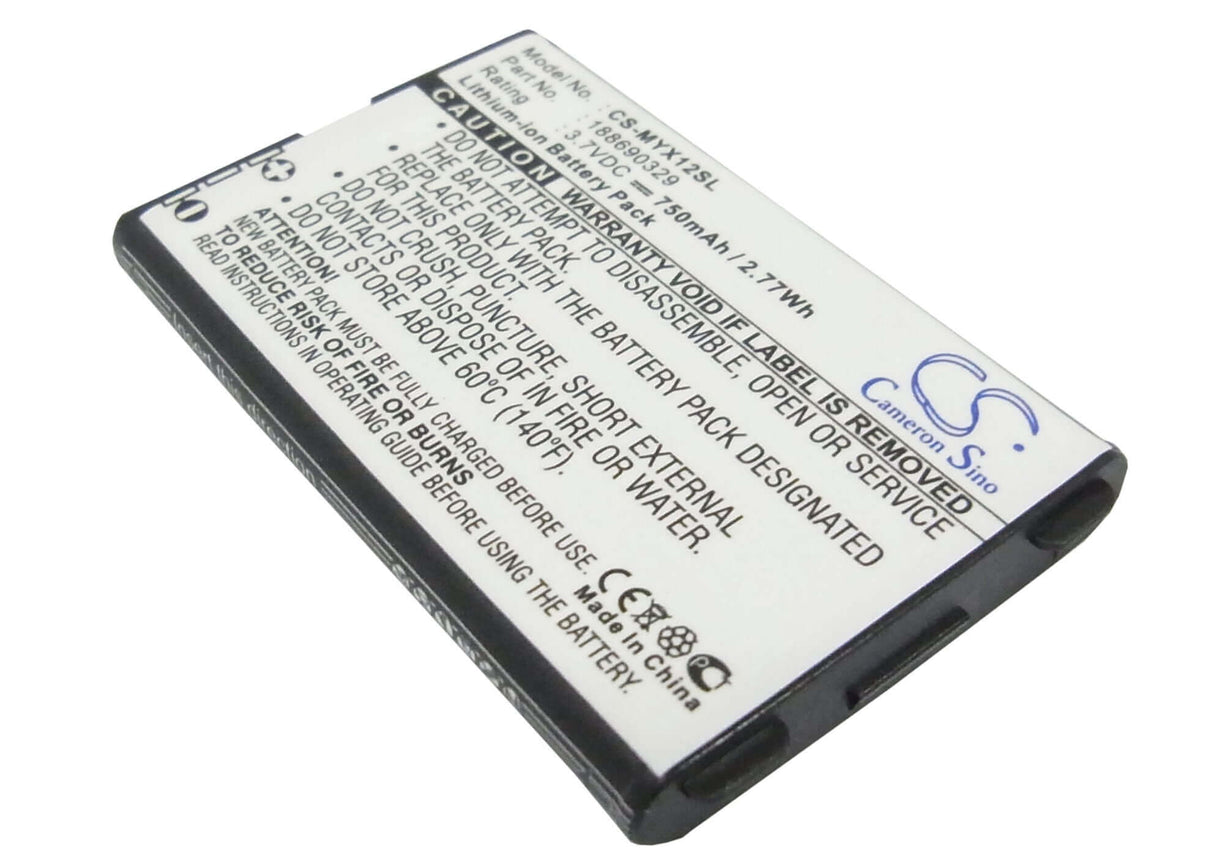 3.7V, Li-ion, 750mAh, SmartPhone battery fits Sagem, 188690329, Myx1-2, Myx1-2 Trio, 2.78Wh Mobile, SmartPhone Cameron Sino Technology Limited (Suspended)