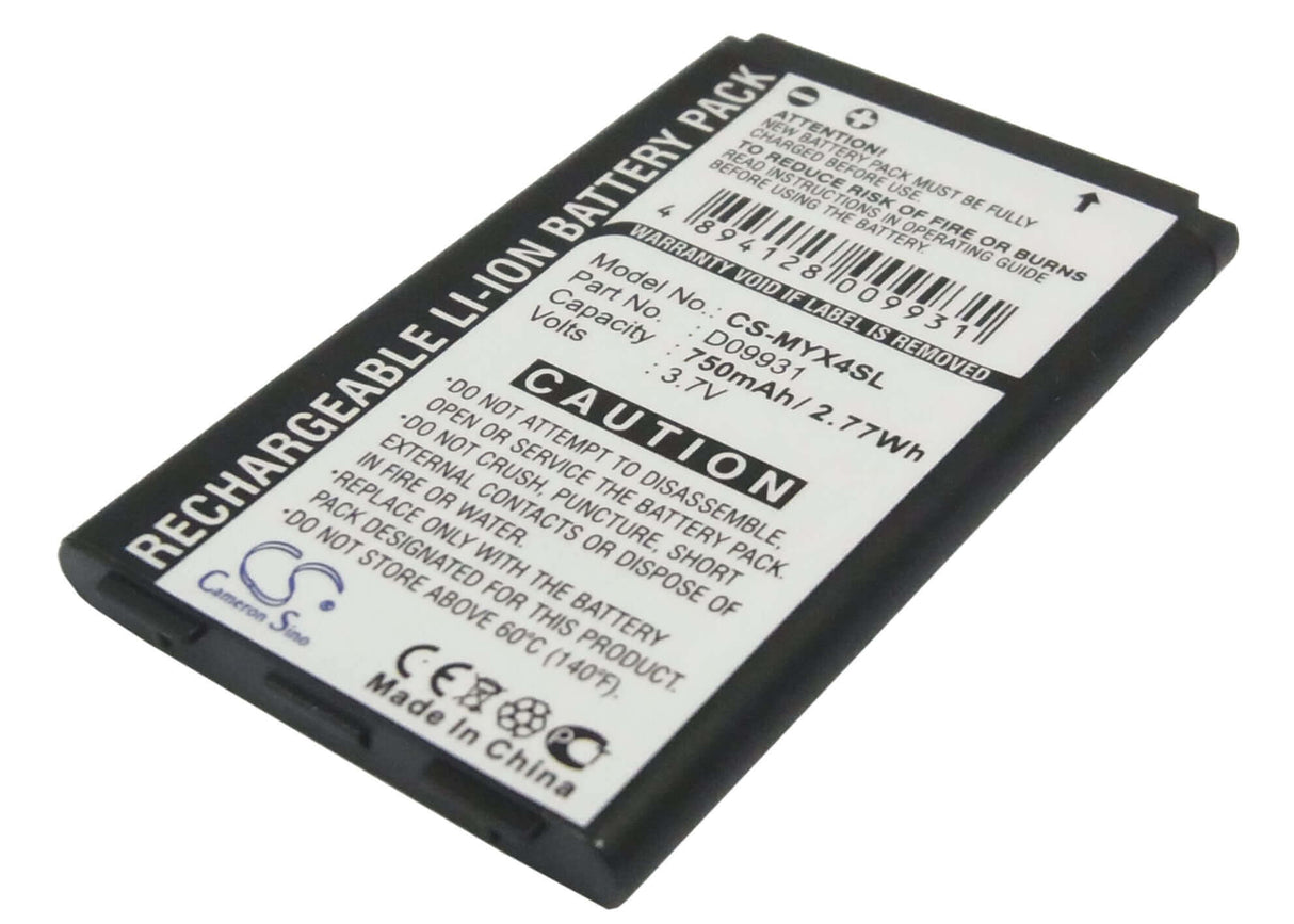 3.7V, Li-ion, 750mAh, SmartPhone battery fits Sagem, 188453367, Myx4, Myx-4, 2.78Wh Mobile, SmartPhone Cameron Sino Technology Limited (Suspended)