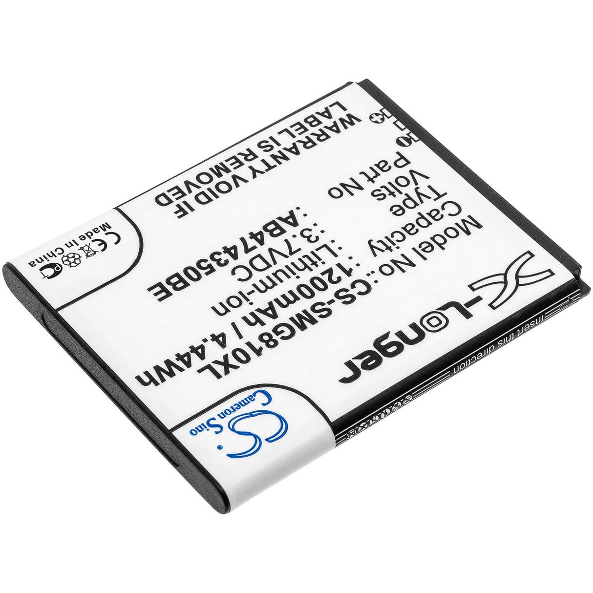 3.7V, Li-ion, 1200mAh, SmartPhone battery fits Samsung, Ab474350ba, B5722 Duos, Bt-b7732, 4.44Wh Mobile, SmartPhone Cameron Sino Technology Limited (Smartphone)