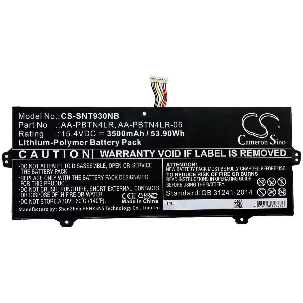 Battery For Samsung, Ba43-00386a, Np850xbc, Np850xbc-x01hk 15.4v, 3500mah - 53.90wh Notebook, Laptop Cameron Sino Technology Limited