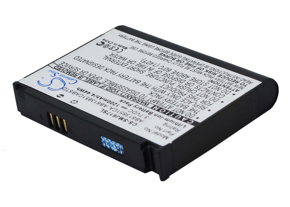 3,7V, Li-ion, 1200mAh, batterie de smartphone compatible Samsung, Ab813851ca, Blackjack Ii, Dm-s105, 4,44Wh Mobile, Smartphone Cameron Sino Technology Limited (Smartphone)