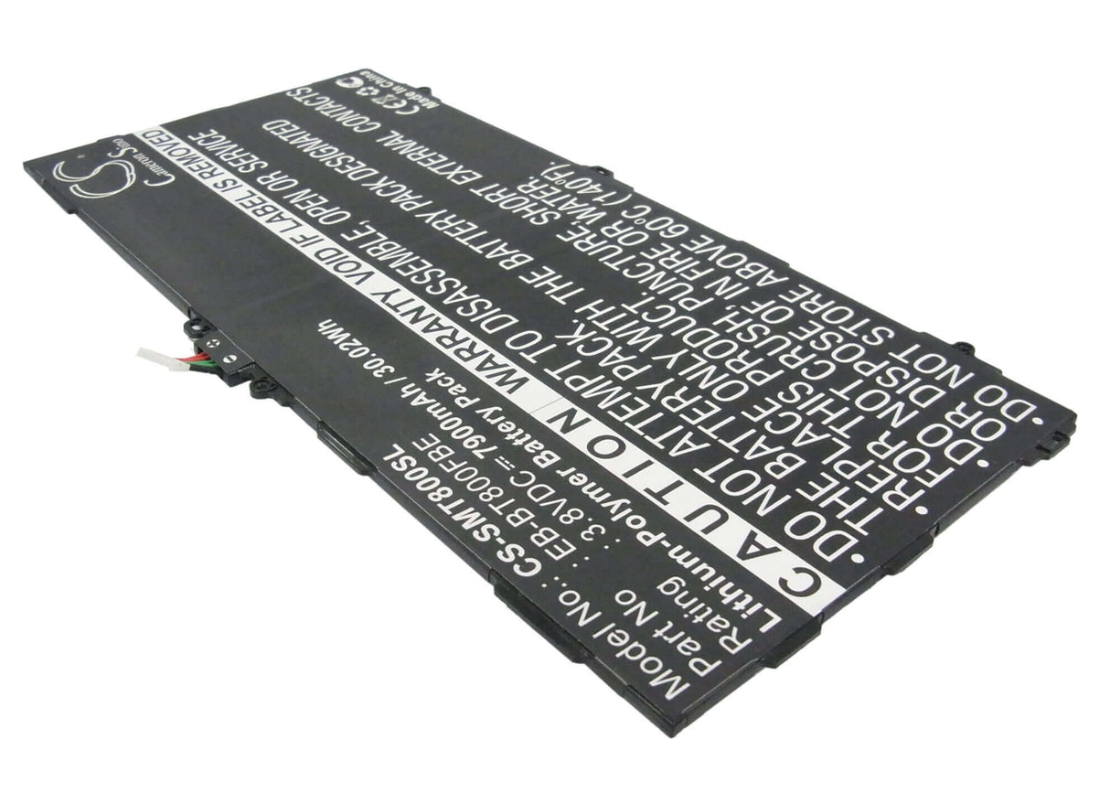3.8V, Li-Polymer, 7900mAh, Tablet battery fits Samsung, Eb-bt800fbe, Chagall, Galaxy Tab S 10.5, 30.02Wh Tablet Cameron Sino Technology Limited