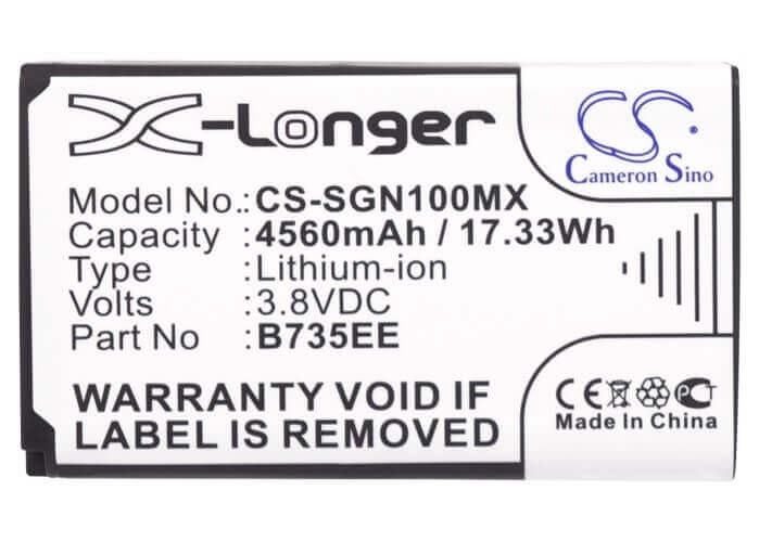 Battery For Samsung Ek-gn100, Ek-gn120, Ek-gn120zkaxar, Ek-gn120zkzxar, 3.8v, 4560mah - 17.33wh Batteries for Electronics Cameron Sino Technology Limited (Suspended)
