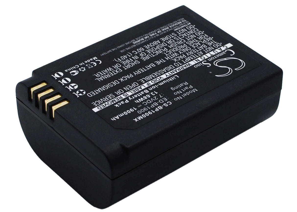 7.2V, Li-ion, 1900mAh, Camera battery fits Samsung, Ed-bp1900, Ev-nx1zzzbmbus, Ev-nx1zzzbqbus, 13.68Wh Camera Cameron Sino Technology Limited (Suspended)