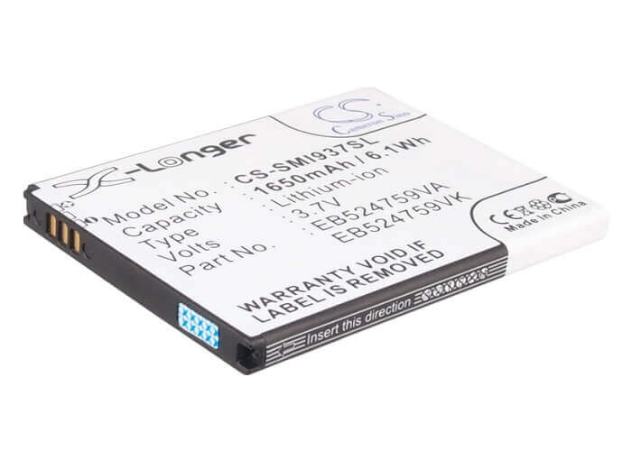 3,7V, Li-ion, 1650mAh, Batterie de smartphone compatible avec At&t, Eb524759va, Focus S, Rugby Smart, 6,11Wh Mobile, Smartphone Cameron Sino Technology Limited (Suspendu)