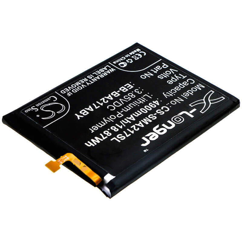 3.85V, Li-Polymer, 4900mAh, SmartPhone battery fits Samsung, Eb-ba217aby, Galaxy A21s 2020, Sm-a125f, 18.87Wh Mobile, SmartPhone Cameron Sino Technology Limited (Smartphone)
