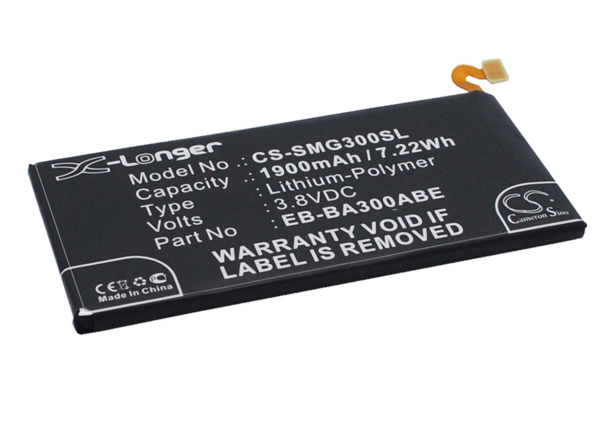 3,8V, Li-Polymère, 1900mAh, batterie de smartphone compatible avec Samsung, Eb-ba300abe, Galaxy A3, Galaxy A3 Duos, 7,22Wh Mobile, Smartphone Cameron Sino Technology Limited (Smartphone)