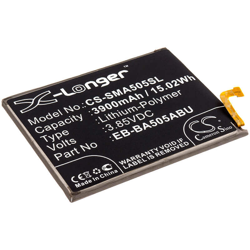 3.85V, Li-Polymer, 3900mAh, SmartPhone battery fits Samsung, Eb-ba505abn, Galaxy A20, Galaxy A20 2019, 15.02Wh Mobile, SmartPhone Cameron Sino Technology Limited (Smartphone)