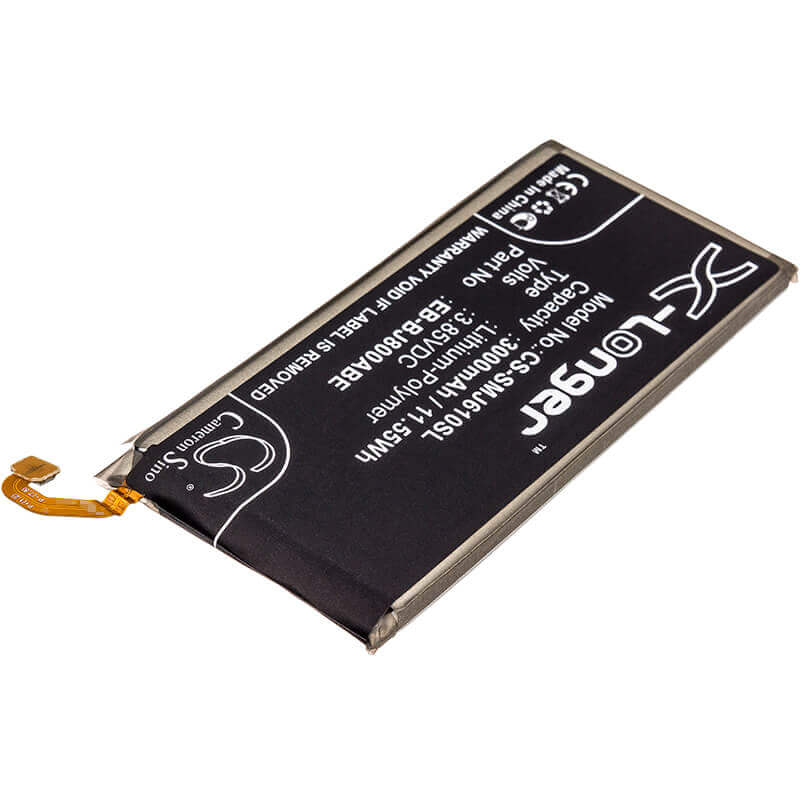 3,85V, Li-Polymère, 3000mAh, batterie de smartphone compatible avec Samsung, Eb-bj800abe, Galaxy A6 2018, Galaxy A6 2018 Lte, 11,55Wh Mobile, Smartphone Cameron Sino Technology Limited (Smartphone)