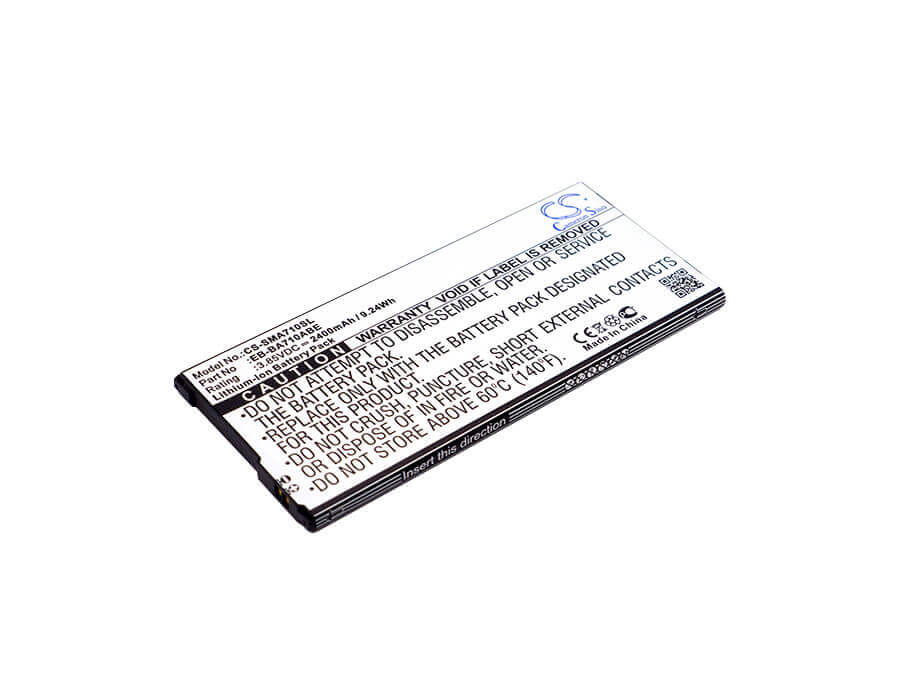 3,85V, Li-ion, 2400mAh, batterie de smartphone compatible avec Samsung, Eb-ba710abe, Galaxy A7 2016 Duos, Galaxy A7 2016 Duos Td-lte, 9,24Wh Mobile, smartphone Cameron Sino Technology Limited (Smartphone)
