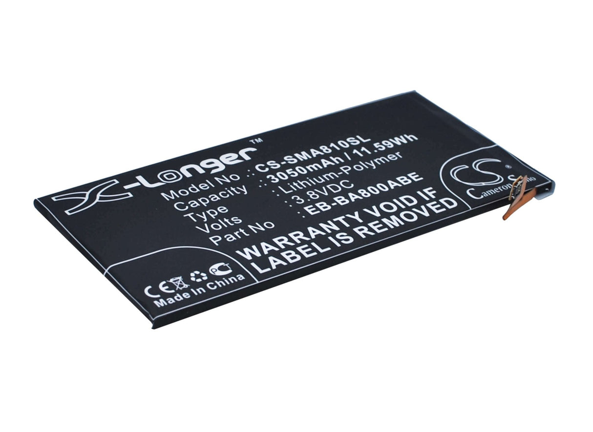 3.8V, Li-Polymer, 3050mAh, SmartPhone battery fits Samsung, Eb-ba800abe, Galaxy A8 2015, Galaxy A8 Duos, 11.59Wh Mobile, SmartPhone Cameron Sino Technology Limited (Smartphone)