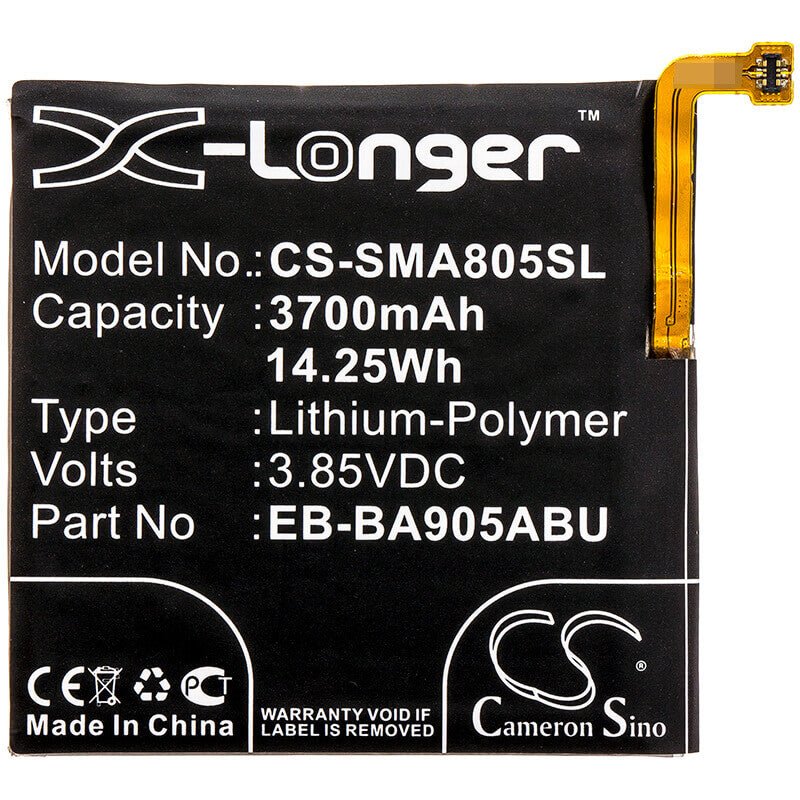 3.85V, Li-Polymer, 3700mAh, SmartPhone battery fits Samsung, Eb-ba905abe, Galaxy A80, Galaxy A80 2019, 14.25Wh Mobile, SmartPhone Cameron Sino Technology Limited (Smartphone)