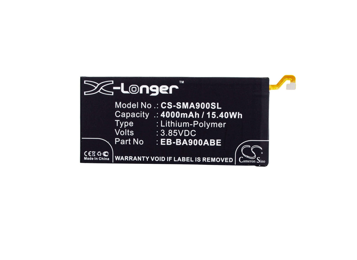 3,85V, Li-Polymer, 4000mAh, batterie de smartphone compatible Samsung, Eb-ba900abe, Galaxy A9, Galaxy A9 2016, 15,4Wh Mobile, Smartphone Cameron Sino Technology Limited (Smartphone)