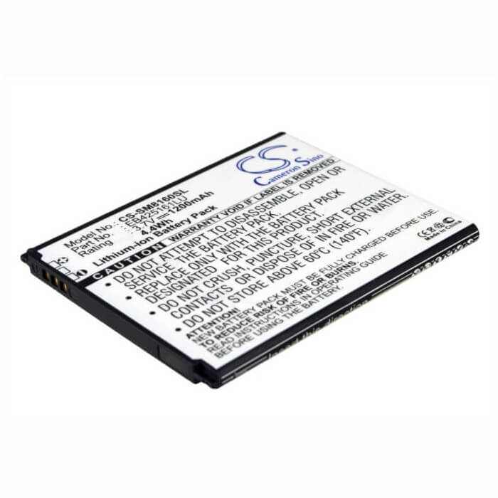 3.7V, Li-ion, 1200mAh, SmartPhone battery fits Samsung, Eb425161la, Galaxy Ace 2, Galaxy Ace Ii X, 4.44Wh Mobile, SmartPhone Cameron Sino Technology Limited (Smartphone)