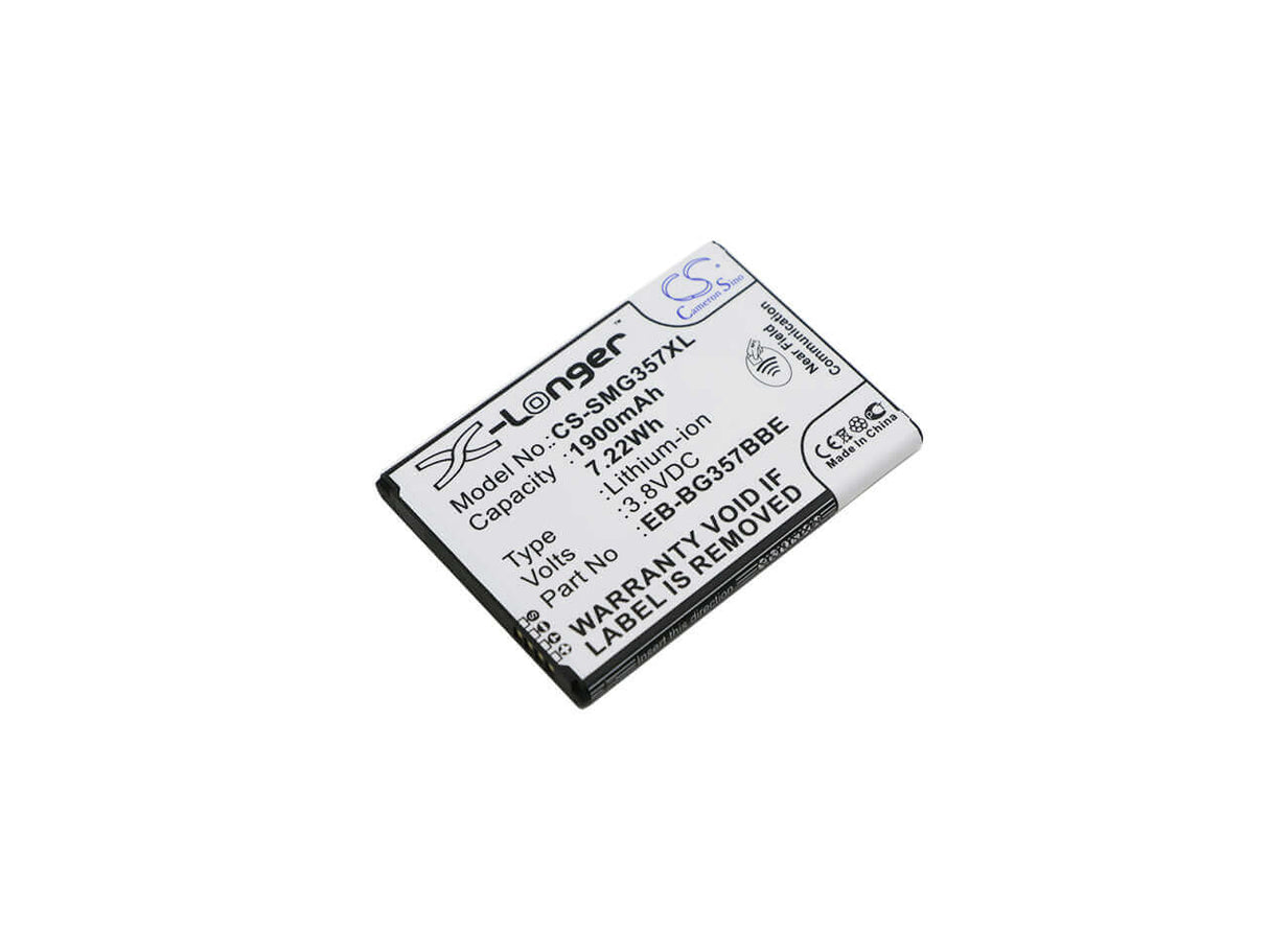 3.8V, Li-ion, 1900mAh, SmartPhone battery fits Samsung, (Black),Bg357bbu, Galaxy Ace 4 Lte, Galaxy Ace Style Lte, 7.22Wh Mobile, SmartPhone Cameron Sino Technology Limited (Smartphone)