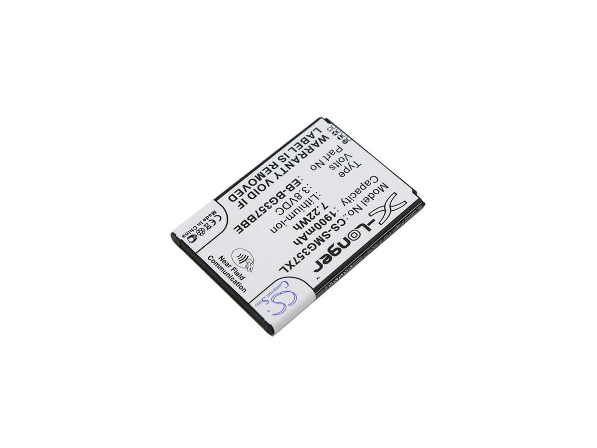 3.8V, Li-ion, 1900mAh, SmartPhone battery fits Samsung, (Black),Bg357bbu, Galaxy Ace 4 Lte, Galaxy Ace Style Lte, 7.22Wh Mobile, SmartPhone Cameron Sino Technology Limited (Smartphone)