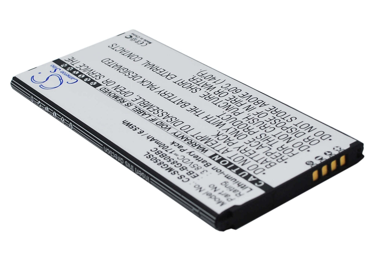3.85V, Li-ion, 1700mAh, SmartPhone battery fits Samsung, Eb-bg850bbc, Galaxy Alpha, Galaxy Alpha Lte-a, 6.55Wh Mobile, SmartPhone Cameron Sino Technology Limited (Smartphone)