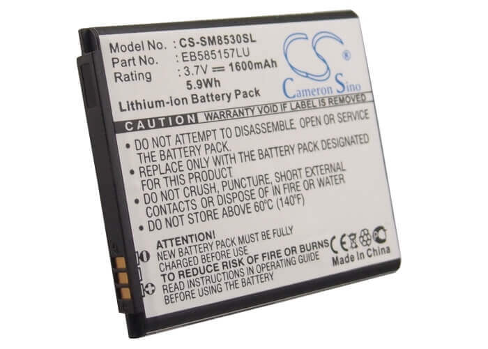 3.7V, Li-ion, 1600mAh, Batterie pour smartphone compatible avec Samsung, Eb585157lu, Galaxy Beam, Galaxy Grand Quattro, 5.92Wh Mobile, Smartphone Cameron Sino Technology Limited (Smartphone)