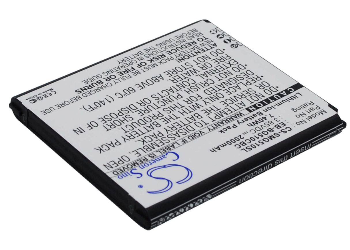 3.85V, Li-ion, 2000mAh, batterie pour smartphone compatible avec Samsung, Eb-bg510cbc, Galaxy Core Max, Galaxy Core Max Duos, 7.7Wh Mobile, SmartPhone Cameron Sino Technology Limited (Smartphone)