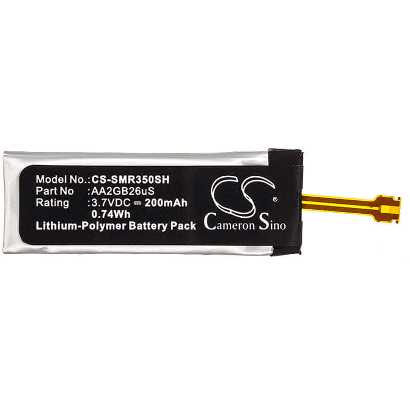 Battery For Samsung, Galaxy Gear Fit R350, Gear Fit, Sm-r350 3.7v, 200mah - 0.74wh Batteries for Electronics Cameron Sino Technology Limited (Suspended)