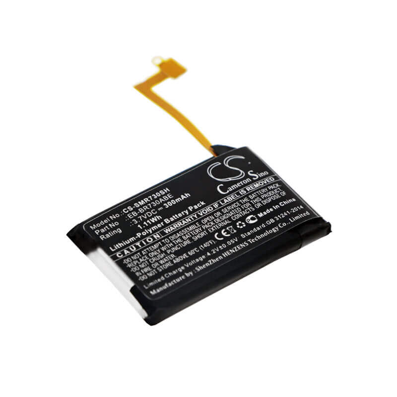 3.7V, Li-Polymer, 300mAh, Smartwatch battery fits Samsung, Eb-br730abe, Galaxy Gear S2 3g, Gear S2 3g, 1.11Wh Smartwatch Cameron Sino Technology Limited