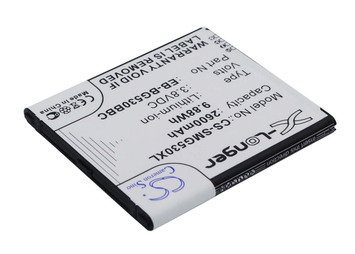 3.8V, Li-ion, 2600mAh, SmartPhone battery fits Samsung, Bg530cbu, Emerge J3, Express Prime 2, 9.88Wh Mobile, SmartPhone Cameron Sino Technology Limited (Smartphone)