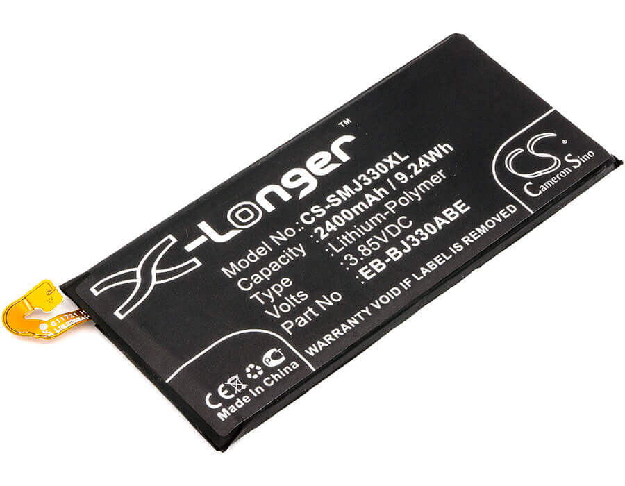 3.85V, Li-Polymer, 2400mAh, SmartPhone battery fits Samsung, Eb-bj330abe, Galaxy J3 2017, Galaxy J3 2017 Td-lte, 9.24Wh Mobile, SmartPhone Cameron Sino Technology Limited (Smartphone)