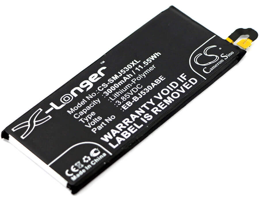 3.85V, Li-Polymer, 3000mAh, SmartPhone battery fits Samsung, Eb-bj530abe, Galaxy J5 2017, Galaxy J5 2017 Duos Td-lte, 11.55Wh Mobile, SmartPhone Cameron Sino Technology Limited (Smartphone)