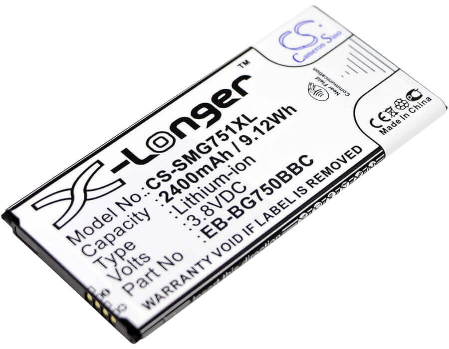 3.8V, Li-ion, 2400mAh, batterie de smartphone compatible Samsung, Eb-bg750bbc, Galaxy Mega 2, Galaxy Mega 2 Duos, 9.12Wh Mobile, Smartphone Cameron Sino Technology Limited (Smartphone)