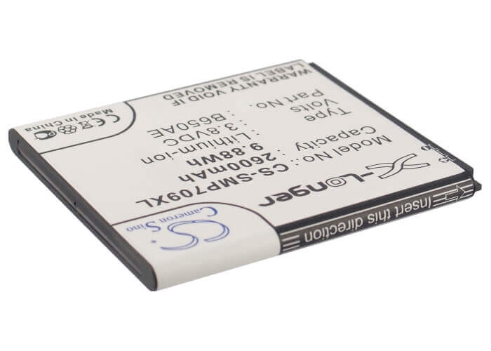 3.8V, Li-ion, 2600mAh, SmartPhone battery fits Samsung, B650ac, Galaxy Beam 2, Galaxy Mega 5.8, 9.88Wh Mobile, SmartPhone Cameron Sino Technology Limited (Smartphone)