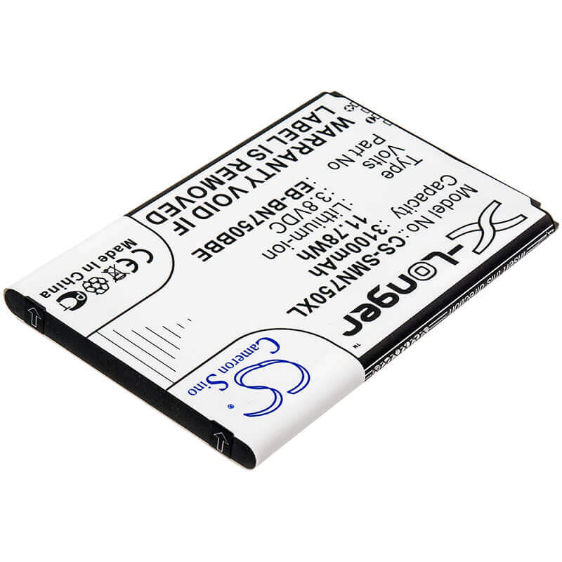 3.8V, Li-ion, 3100mAh, SmartPhone battery fits Samsung, (V2),Eb-bn750bbc, Galaxy Note 3 Mini, Galaxy Note 3 Neo, 11.78Wh Mobile, SmartPhone Cameron Sino Technology Limited (Smartphone)