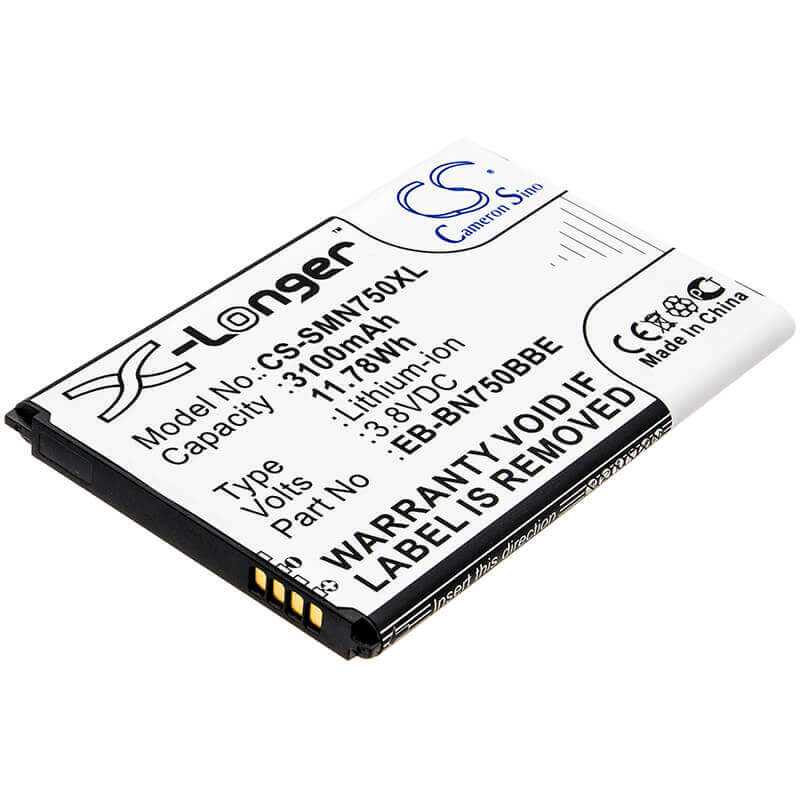 3.8V, Li-ion, 3100mAh, SmartPhone battery fits Samsung, (V2),Eb-bn750bbc, Galaxy Note 3 Mini, Galaxy Note 3 Neo, 11.78Wh Mobile, SmartPhone Cameron Sino Technology Limited (Smartphone)