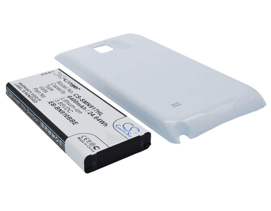 3,85V, Li-ion, 6400mAh, batterie de smartphone compatible Samsung, (Noir), Eb-bn910bbe, Galaxy Note 4, Sm-n910a, 24,64Wh Mobile, Smartphone Cameron Sino Technology Limited (Smartphone)