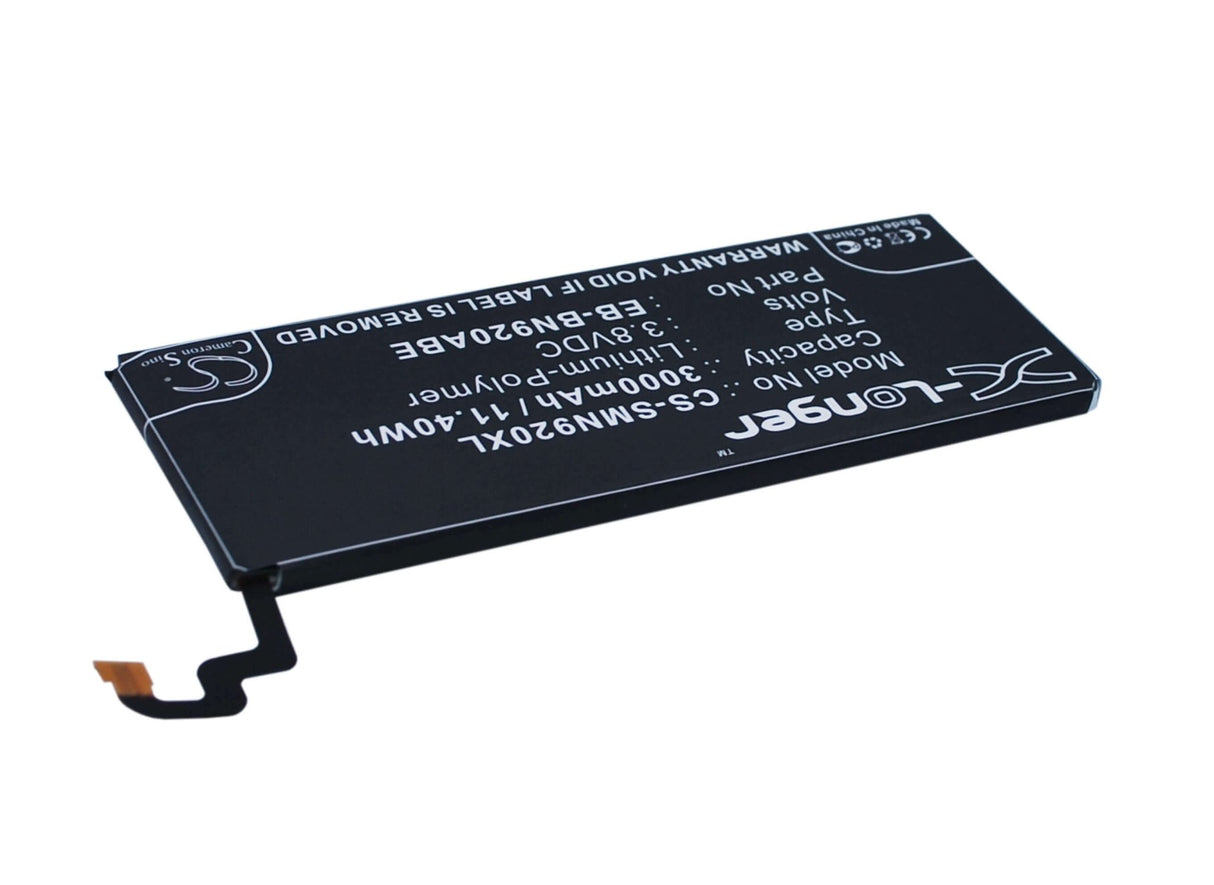 3.8V, Li-Polymer, 3000mAh, SmartPhone battery fits Samsung, Eb-bn920abe, Galaxy Note 5, Galaxy Note 5 Dual Sim, 11.4Wh Mobile, SmartPhone Cameron Sino Technology Limited (Smartphone)