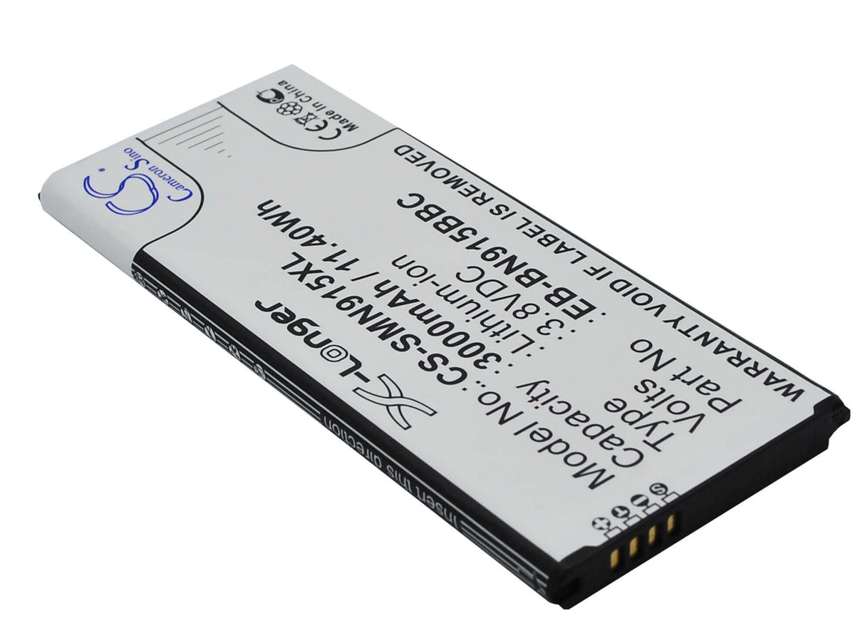 3.8V, Li-ion, 3000mAh, SmartPhone battery fits Samsung, (Black),Eb-bn915bbc, Galaxy Note Edge, Note Edge 4g, 11.4Wh Mobile, SmartPhone Cameron Sino Technology Limited (Smartphone)