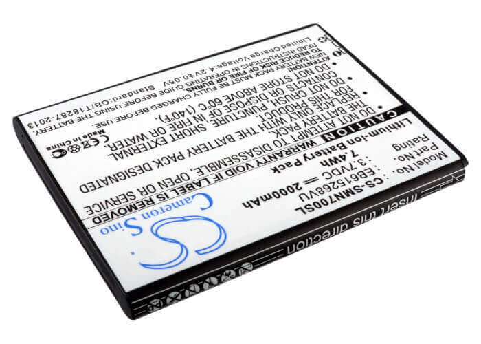 3.7V, Li-ion, 2000mAh, SmartPhone battery fits Telstra, Ntt Docomo, T-mobile, At&t, Samsung, Eb615268va, Galaxy Note, Galaxy Note 4g, 7.4Wh Mobile, SmartPhone Cameron Sino Technology Limited (Smartphone)