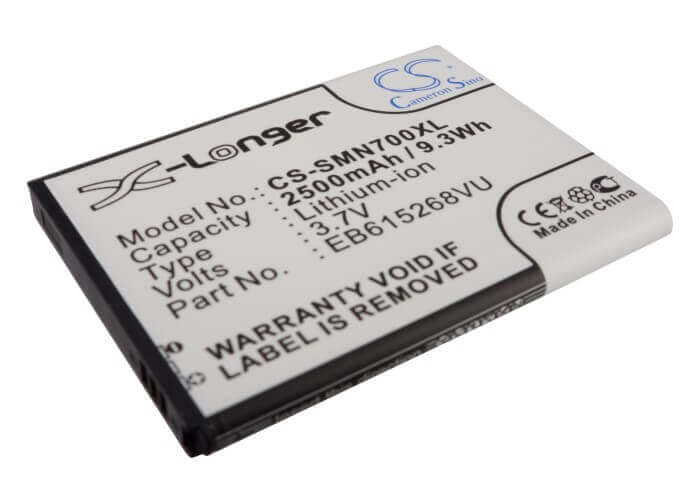 3.7V, Li-ion, 2500mAh, SmartPhone battery fits Telstra, Ntt Docomo, T-mobile, At&t, Samsung, Eb615268va, Galaxy Note, Galaxy Note 4g, 9.25Wh Mobile, SmartPhone Cameron Sino Technology Limited (Smartphone)