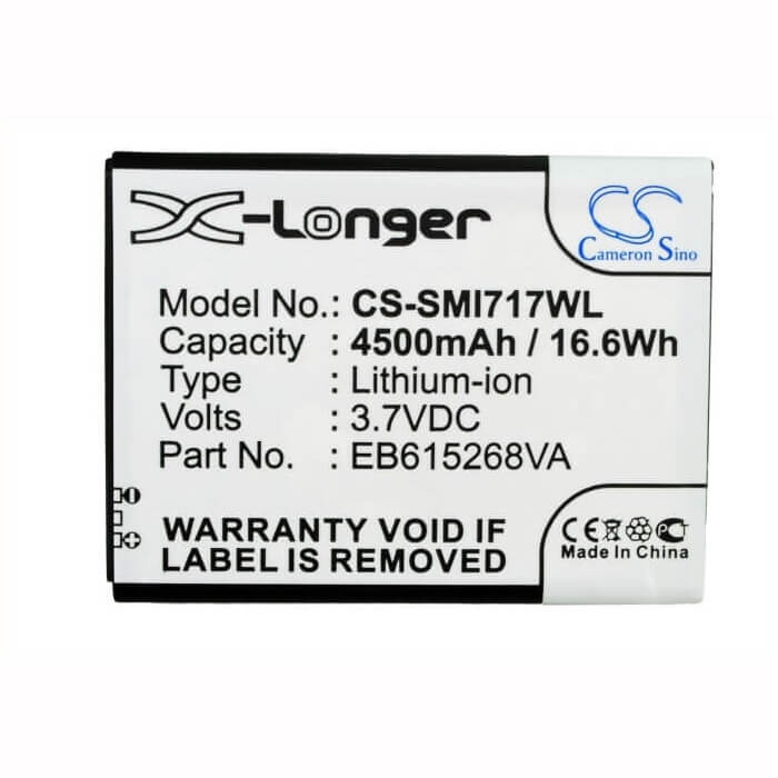 Battery For Samsung Galaxy Note Lte, Galaxy Note, Sgh-i717 Galaxy Note 4g 3.7v, 4500mah - 16.65wh Batteries for Electronics Cameron Sino Technology Limited (Suspended)