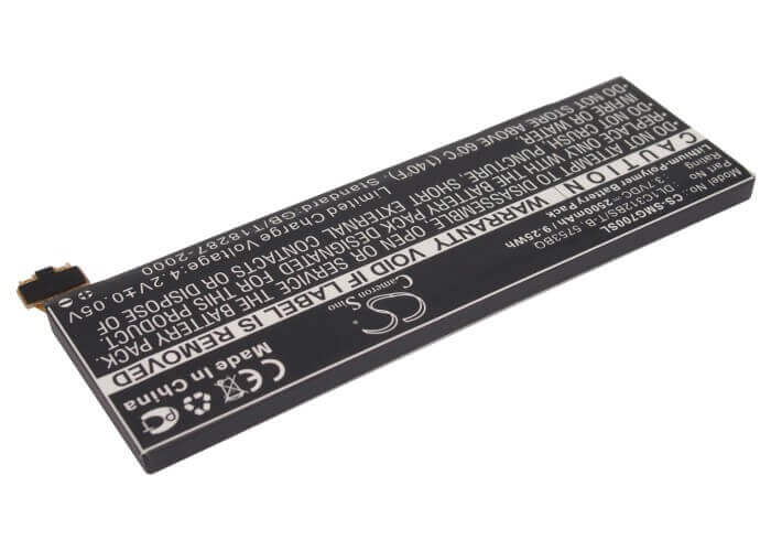 3.7V, Li-Polymer, 2500mAh, Media Player battery fits Samsung, 5735bo, Galaxy Player 5.0, Yp-g70, 9.25Wh Media Player Cameron Sino Technology Limited